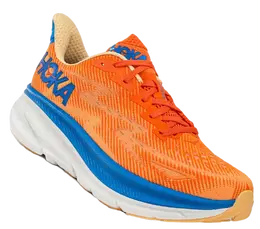 Hoka: Оранжевые кроссовки