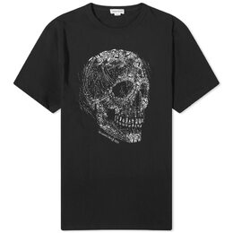 Alexander McQueen: Футболка  Skull со стразами