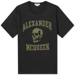 Alexander McQueen: Чёрная футболка  Skull