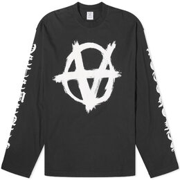 Vetements: Чёрная футболка  Double Anarchy