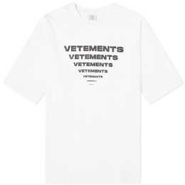 Vetements: Белая футболка 