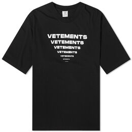 Vetements: Чёрная футболка 