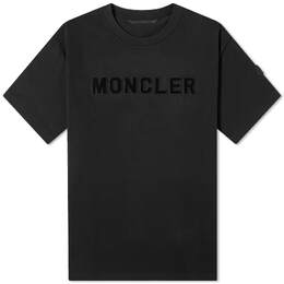 Moncler: Чёрная футболка 