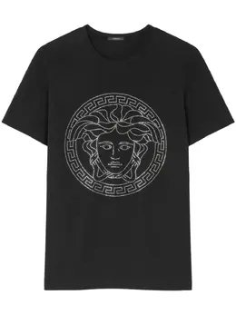 Versace: Хлопковая футболка  Medusa Head