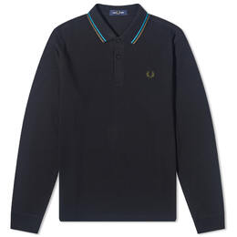 Fred Perry: Чёрное поло  Twin Tipped