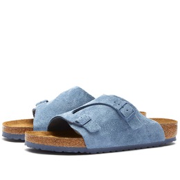 Birkenstock: Голубые сандалии 