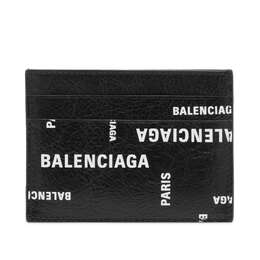 Balenciaga: Чёрный картхолдер 