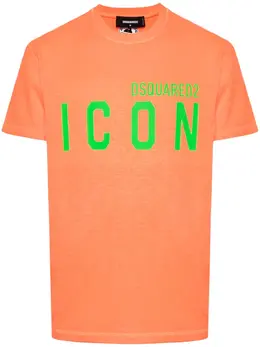 Dsquared2: Хлопковая футболка  Icon