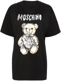 Moschino: Футболка  Teddy Bear с принтом