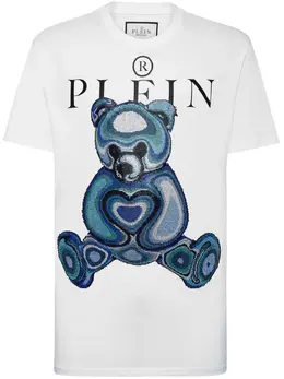 Philipp Plein: Хлопковая футболка Teddy Bear