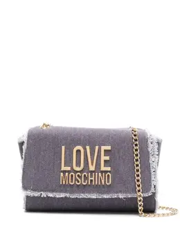 Love Moschino: Фиолетовая сумка 