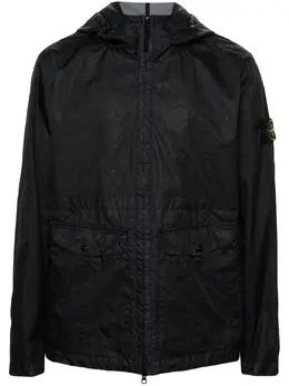 Stone Island: Чёрная куртка  Compass