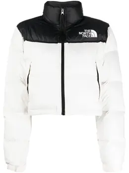 The North Face: Белая куртка Nuptse