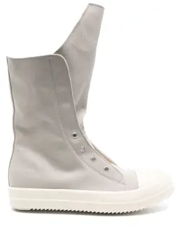 Rick Owens DRKSHDW: Белые кроссовки 