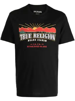 True Religion: Футболка с принтом