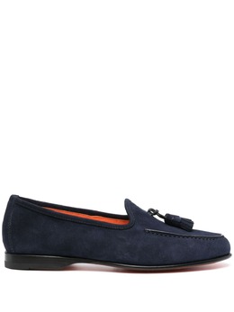 Santoni: Синие туфли 