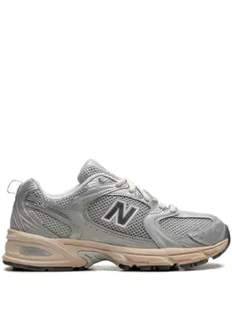 New Balance: Серебристые кроссовки  530
