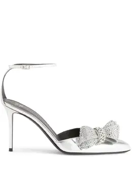 Giuseppe Zanotti: Серебристые сандалии 