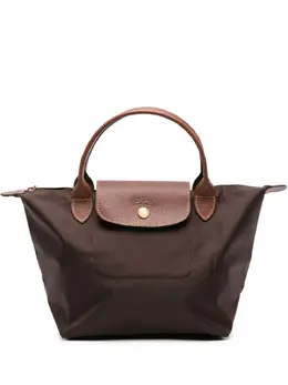 Longchamp: Коричневая сумка-шоппер Le Pliage Original