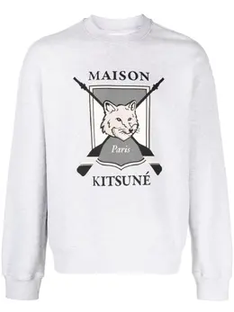 Maison Kitsuné: Свитшот с принтом 