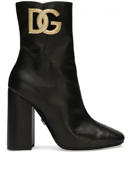 Dolce & Gabbana: Чёрные ботинки 