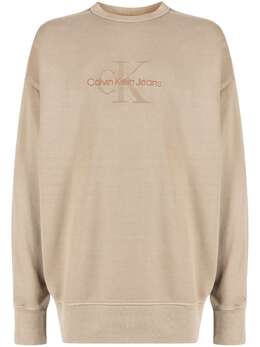 Calvin Klein: Коричневый свитшот 