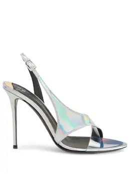 Giuseppe Zanotti: Серебристые сандалии 