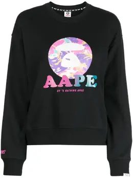 AAPE BY *A BATHING APE®: Свитшот с принтом 