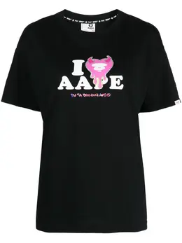 AAPE BY *A BATHING APE®: Футболка с принтом