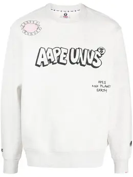 AAPE BY *A BATHING APE®: Свитшот с принтом 