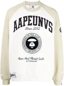 AAPE BY *A BATHING APE®: Свитшот с принтом 