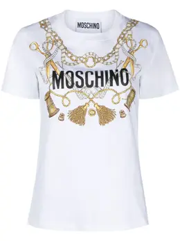 Moschino: Футболка с принтом