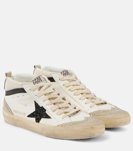 Golden Goose: Чёрные кроссовки  Mid Star