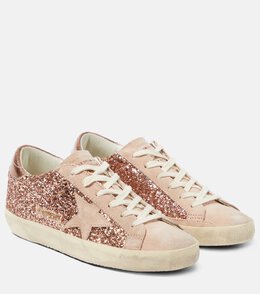 Golden Goose: Розовые кроссовки  Super Star