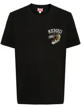 Kenzo: Хлопковая футболка  Jungle