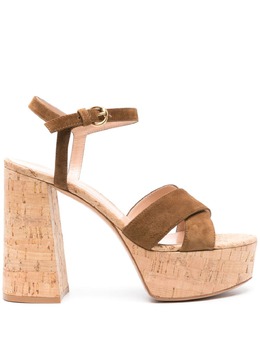 Gianvito Rossi: Коричневые сандалии 