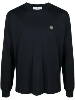 Stone Island: Голубая футболка Compass