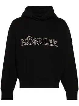 Moncler: Чёрная толстовка 