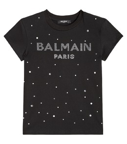 Balmain: Чёрная футболка 