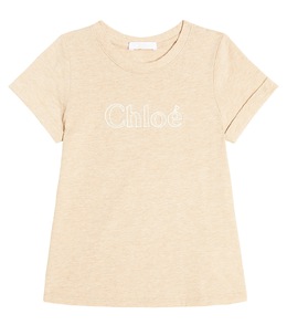 Chloé: Бежевая футболка 