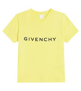 Givenchy: Жёлтая футболка 