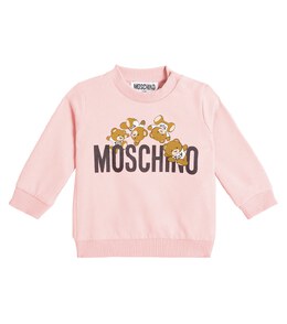 Moschino: Розовая толстовка 