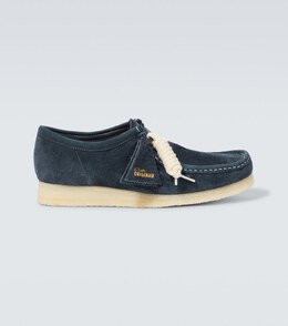 Clarks Originals: Синие мокасины 