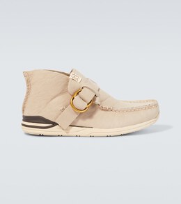 Visvim: Бежевые кроссовки 