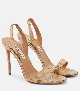 Aquazzura: Прозрачные босоножки So Nude 105