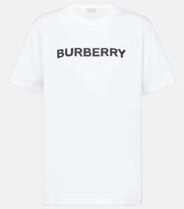 Burberry: Белая футболка 