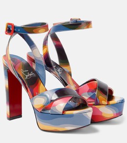 Christian Louboutin: Многоцветные сандалии 