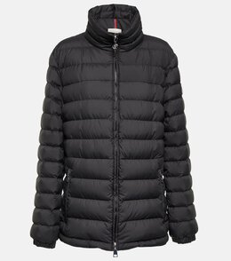 Moncler: Чёрный пуховик 