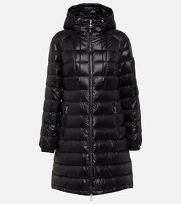 Moncler: Чёрный пуховик 