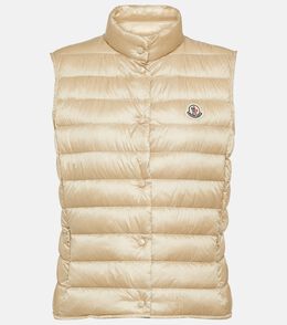 Moncler: Бежевый пуховик  Liane